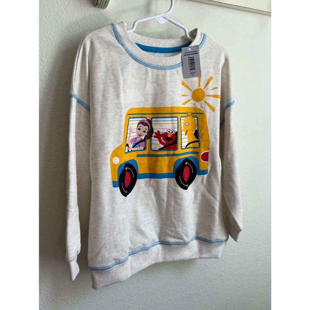 NWT Sesame Street x Ms. Rachel Cream Pullover Sweatshirt